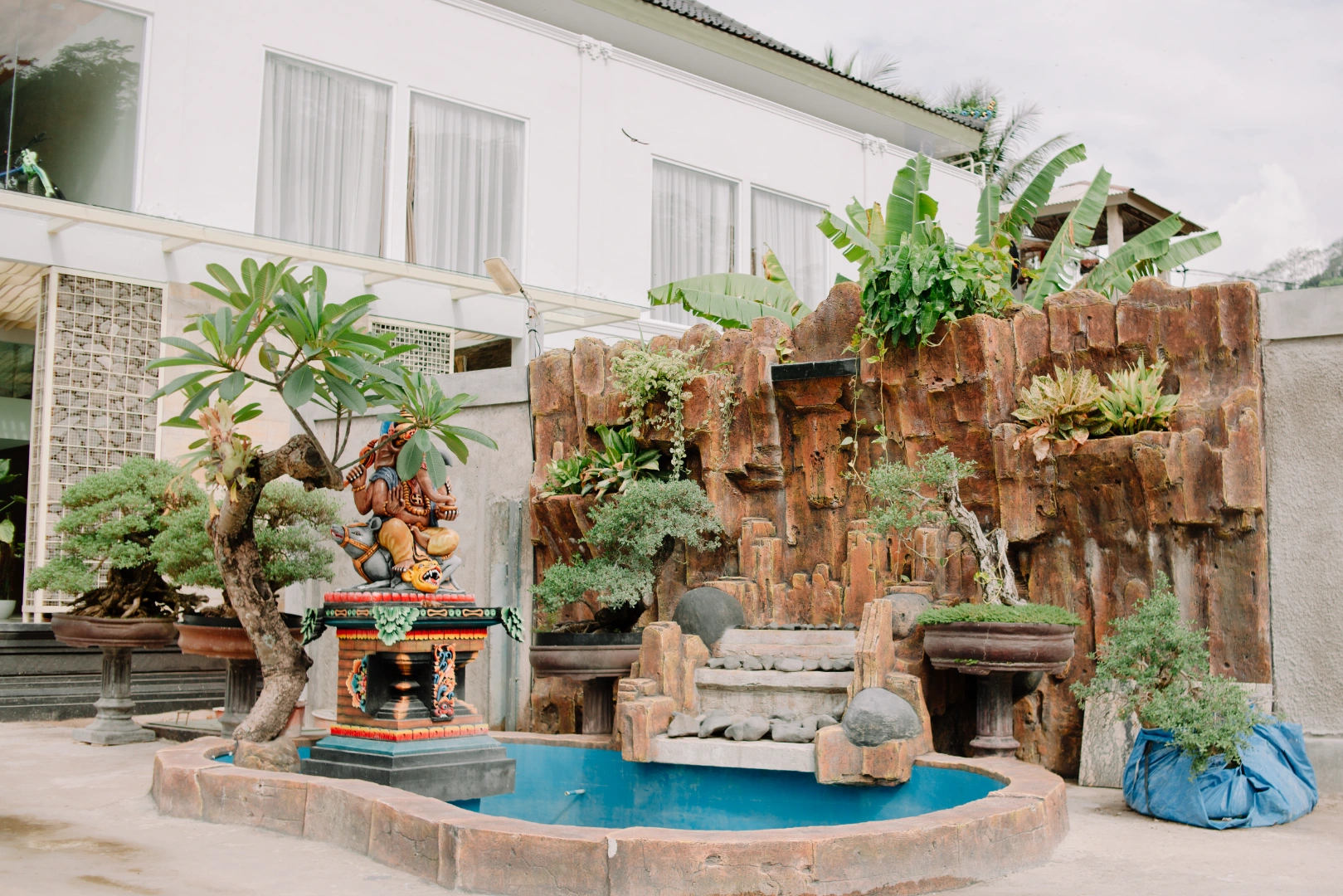 Garden with Hill View